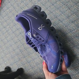 On women's running shoes size 8